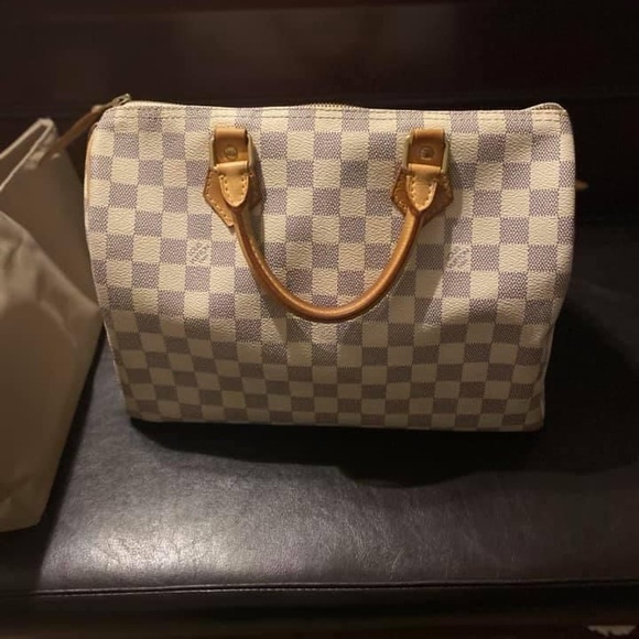 Damier Azur speedy 30 - Picture 13 of 14